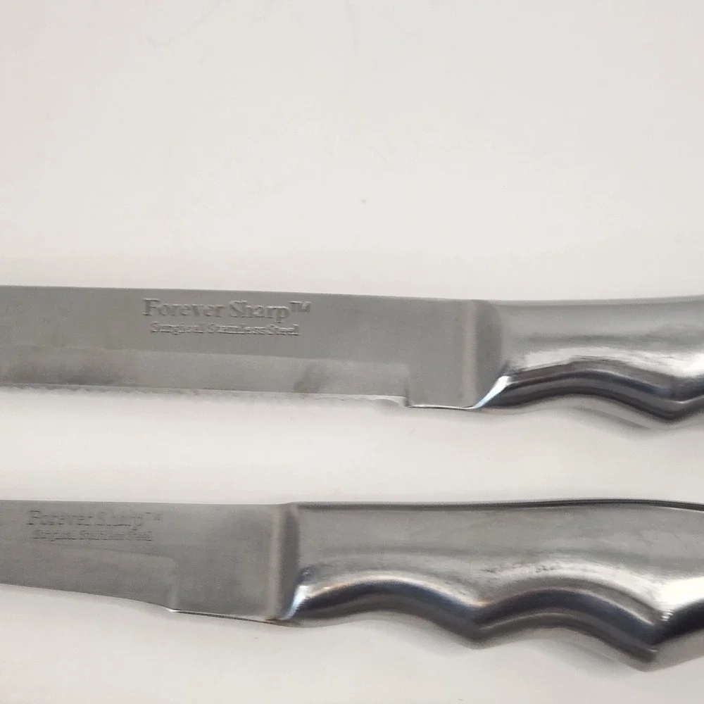 Vintage Forever Sharp Surgical Stainless Steel Knife Set 3 Piece Ergo Handle